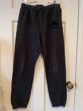 Unisex Roots Black Sweatpants with Logo